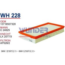 Wunder Bmw 1 [F20/F21] 2011+ - Bmw 3 [F30/F31] 2012+ Hava Filtresi