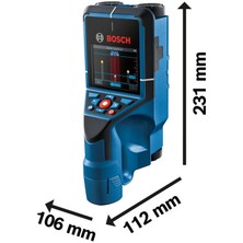 Bosch D-Tect 200 C Professional Duvar Tarama Cihazı Akü ve Şarj Cihazı Dahil Değil)