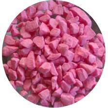 LS BOTANİK dekorasyon & teraryum (PEMBE) Renkli Çakıl 8-10mm 1kg