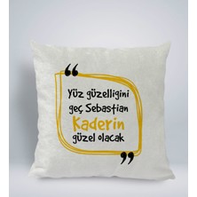 Bk Gift Esprili Kare Araç Koltuk Yastığı-3