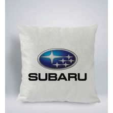 Bk Gift Subaru Tasarımlı Kare Araç Koltuk Yastığı-1