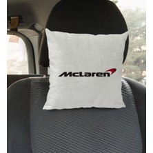 Bk Gift Mclaren Tasarımlı Kare Araç Koltuk Yastığı-1