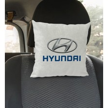 Bk Gift Hyundai Tasarımlı Kare Araç Koltuk Yastığı-1