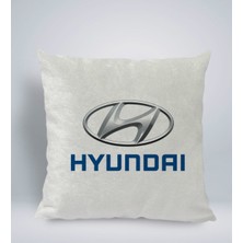 Bk Gift Hyundai Tasarımlı Kare Araç Koltuk Yastığı-1