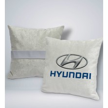 Bk Gift Hyundai Tasarımlı Kare Araç Koltuk Yastığı-1