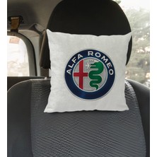 Bk Gift Alfa Romeo Tasarımlı Kare Araç Koltuk Yastığı-1