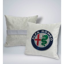 Bk Gift Alfa Romeo Tasarımlı Kare Araç Koltuk Yastığı-1