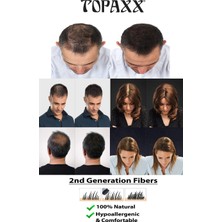 Topaxx 2 Adet Koyukahve/Dark Brown Saç Dolgunlaştırıcı Fiber Topik Tozu 27,5 Gr