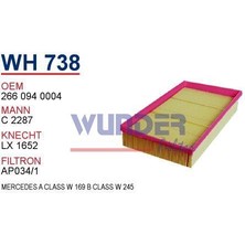 Wunder Mercedes A KLASSE(W169) B Klasse (W245) 2004/2011 Hava Filtresi