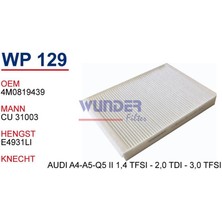 Wunder Audı A4 - A5 - Q5 Iı 1,4 Tfsi - 2,0 Tdı - 3,0 Tfsı Hava Filtresi
