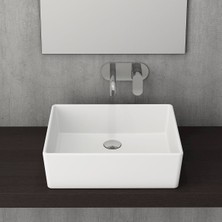 Bocchi Mıilano Çanak Lavabo 50 cm Mat Beyaz  1215-002-0125
