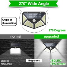 Leyan Creation 100 Led Güneş Işığı Hareket Sensörlü Dış Mekan Solar Lamba Solar Led Işık Su Geçirmez Güneş Işığı Bahçe Dekorasyonu Için Güçlendirilmiş