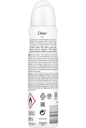 Dove Invisible Dry Kadın Sprey Deodorant 150 ml