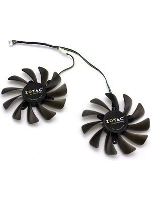 Everflow Zotac 4pin 95MM Geforce Gtx 1080 Ti  Sürümü Soğutucu Soğutma Fanı