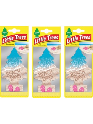 Little Trees 3'lü Beach Days Kumsal Asmalı Oto Kokusu