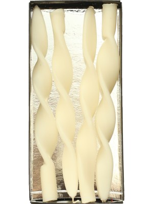 Sedef Mum Burgulu Şamdan Mumu