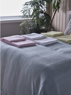 Doqu Home Sunlife Pike Çift Kişilik Mavi