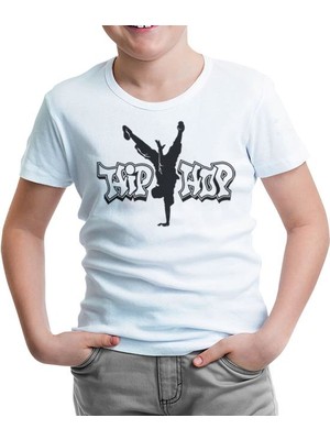 Lordd T-Shirt  Hip Hop - Dans Beyaz Çocuk T-Shirt