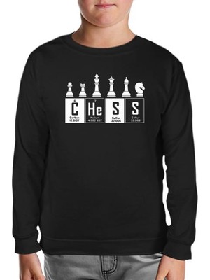 Lordd T-Shirt  Satranç - Elementler Siyah Çocuk Sweatshirt