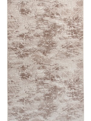 Kaymaz Dod Taban Yıkanabilir 150 x 550 cm Desen 1083 Bej - Vizon Kesme Yolluk Halı