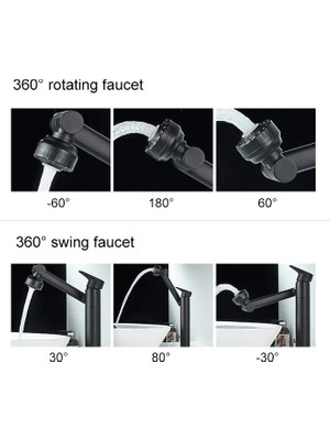 Fleko Multi Fonksiyonlu Siyah Lavabo Bataryası