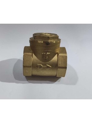 Varsakaca 1.1/4" Sarı Yatay Çalparalı Çek Valf