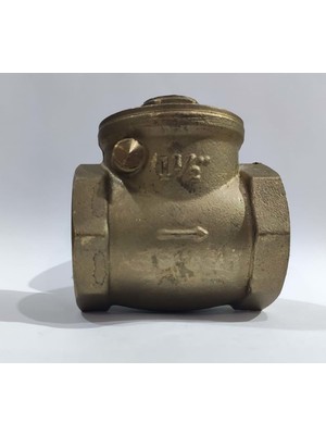 Varsakaca 1.1/2" Sarı Yatay Çalparalı Çek Valf