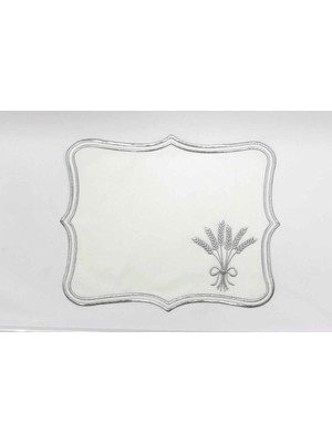 Kasso Home Nakışlı Amerikan Servis Supla 35 x 45 cm 6'lı