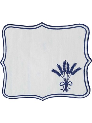 Kasso Home Nakışlı Amerikan Servis Supla 35 x 45 cm 6'lı