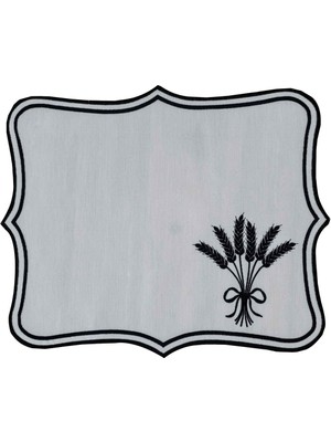 Kasso Home Nakışlı Amerikan Servis Supla 35 x 45 cm 6'lı
