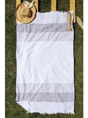 Baveno %100 Pamuk Outlet Püsküllü 70 x 140 cm Plaj Havlusu