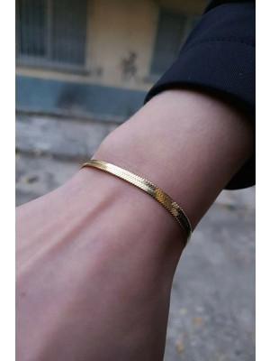 Medblack Jewelry- Altın Renk Bijuteri Italyan Bileklik