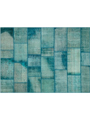 Sempati Halı Klasik Modern Patchwork Eskitme El Dokuma Halı 160 x 230 cm 5706