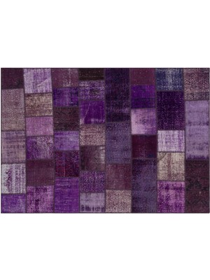 Sempati Halı Klasik Modern Patchwork El Dokuma Eskitme Halı 160 x 230 cm 5720