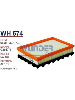 Wunder Ford Fiesta 1.8 Diesel - Puma   95 Hava Filtresi