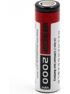 Orion 18650P Şarj Edilebilir Li-Ion Pil 2000 mAh 3.7 V Yüksek Performanslı Pil