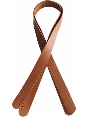 Angel Çanta Aksesuar 80X2.4 Cm, Tek Kat Suni Deri Taba Renk Çift Sap