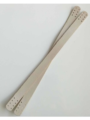 Angel Çanta Aksesuar 35X2 cm Gerçek Deri Çift Sap Krem Renk