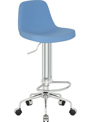 Bintaş Mobilya Ikona Küçük Tekerlekli Bar Sandalyesi