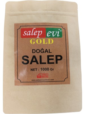 Salepevi Gold Salep Doğal Saf Katkısız Öğütülmüş Toz Sahlep  İçimlik ve Dondurma 1 kg