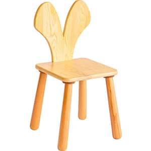 Wood & Joy Doğal Ahşap Çocuk Sandalye Fare