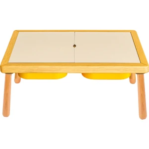 Wood & Joy Doğal Ahşap Duyusal Çocuk Aktivite Masası Oyun Masası ve Çocuk Çalışma Masası