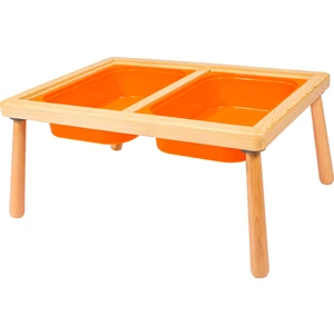 Wood & Joy Doğal Ahşap Duyusal Çocuk Aktivite Masası Oyun Masası ve Çocuk Çalışma Masası