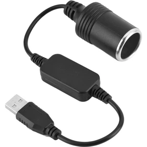 USB 5 V Için 12 V Araba Çakmak Dişi Soket Güç Kablosu USB Çakmak