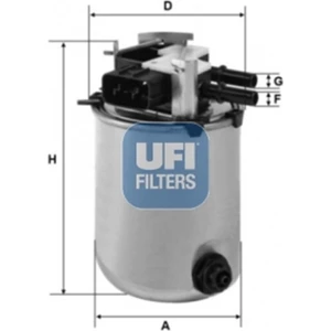 Yakıt Filtresi Renault Kadjar 15 Nıssan Qashqaı 13 X-Traıl 13 1.5 Dci-1.6 Dci 164006184R-164004BD0B Ufı 2409501