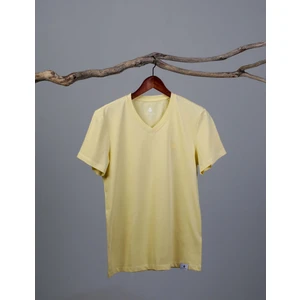 Adam Boxes Erkek V Yaka T-Shirt Neo-Alpes Açık Sarı
