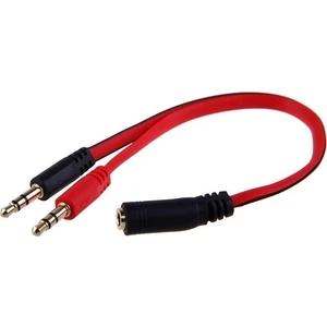 Kulaklık Mikrofon Ayırıcı Y Kablo 3.5 mm Dişi To 2 x 3.5 mm Erkek Aparat Headphone