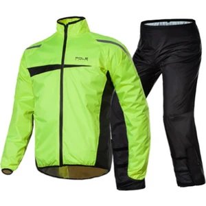 Motosiklet Su Geçirmez Yağmurluk Takım Pole Cep Çantalı Hafif