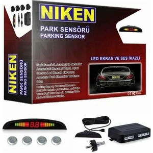 LED Ekran ve Ses Ikazlı Park Sensörü Gri