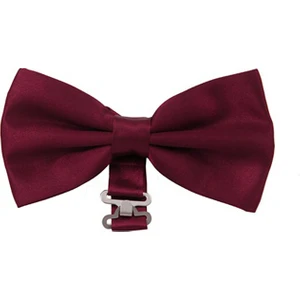 Erkek Bordo Saten Kumaş Papyon
